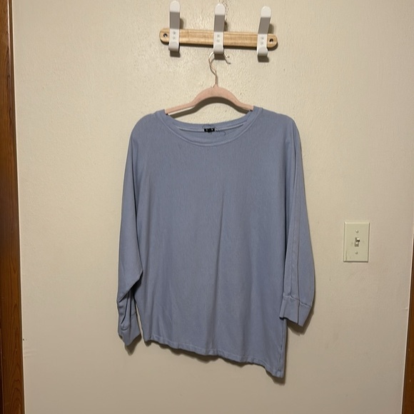 Monrow Ribbed Asymmetric Dolman Sweater‎ Size XS - Picture 1 of 10